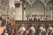 Domenicho Ghirlandaio Details of Bestatigung der Ordensregel der Franziskaner oil painting picture wholesale